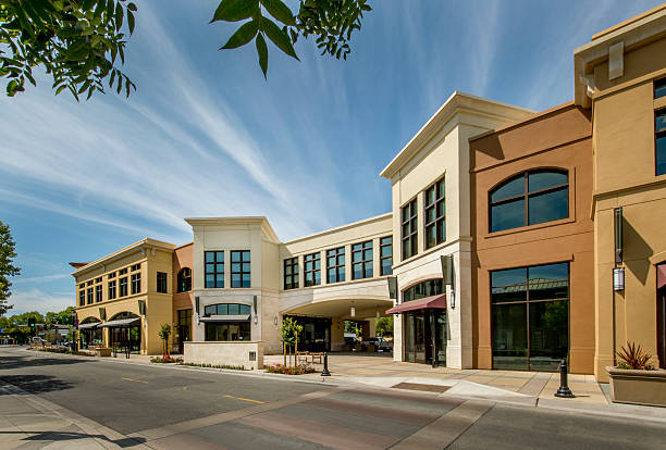 Building exterior with warm-colored walls and durable paint finishes by a painting company in Riverside, CA